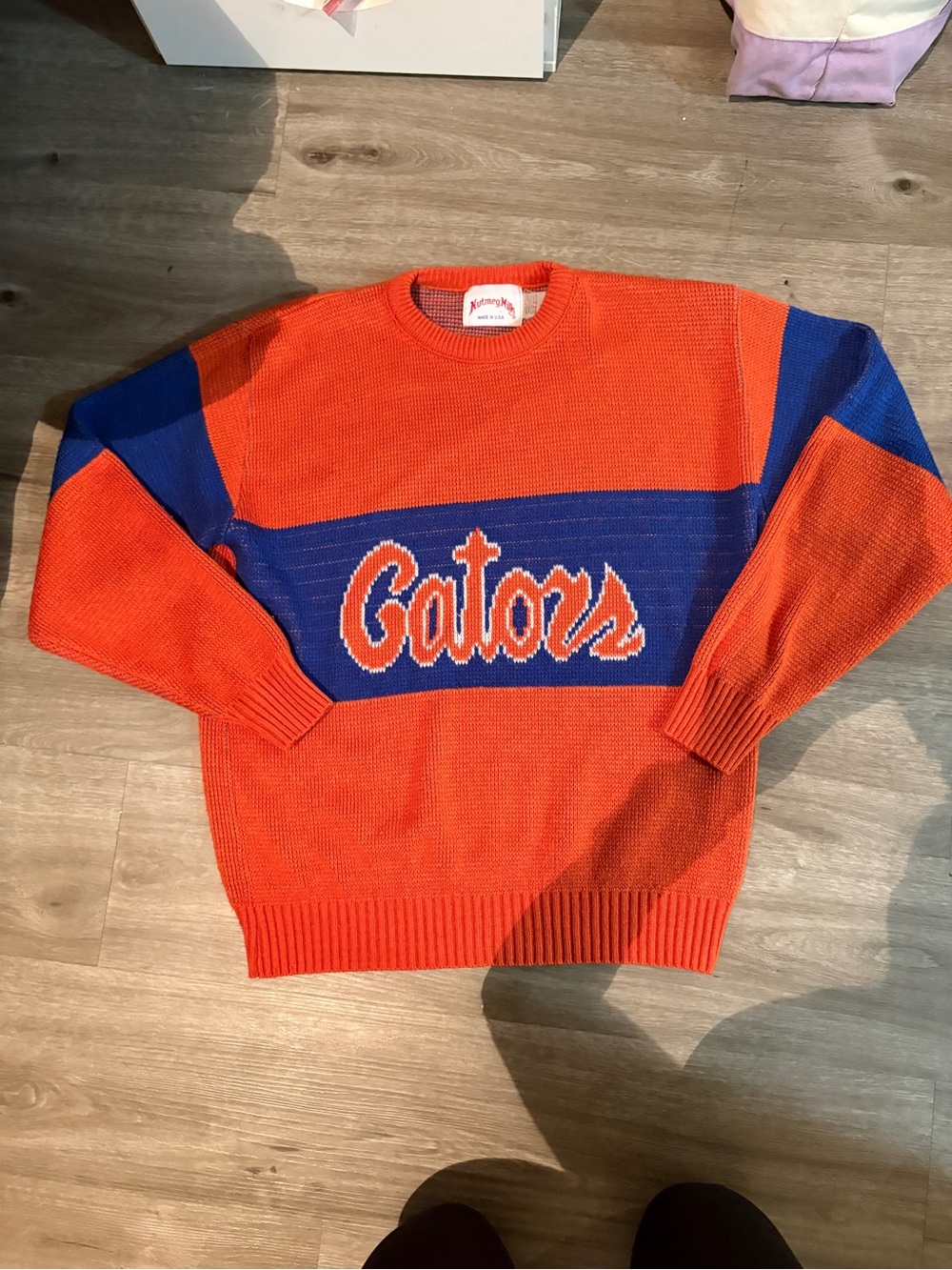 VINTAGE 1980s GATORS KNITTED SWEATER